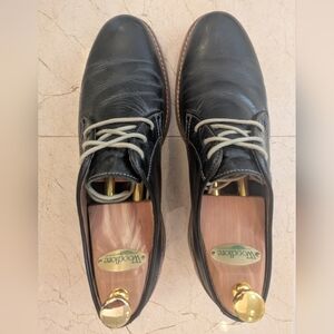 Johnston & Murphy Black Plain Toe Derby